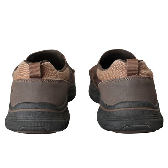 Men's Brown Leather Skechers Expended Seveno Loafer - US 10 - Picture 4 of 8